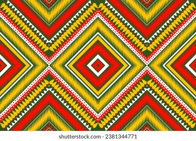 Aztec tribal geometric vector background in white pink yellow brown Seamless stripe pattern. Traditional ornament ethnic style. Design for textile, fabric, clothing, curtain, rug, ornament, wrapping.