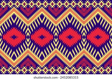 Fondo de Vector geométrico tribal azteca Patrón de rayas sin costuras. Adorno tradicional estilo étnico. Diseño para textil, tela, ropa, cortina, alfombra, ornamento, envoltura.