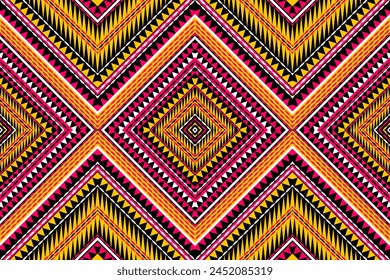Fondo de Vector geométrico tribal azteca Patrón de rayas sin costuras. Adorno tradicional estilo étnico. Diseño para textil, tela, ropa, cortina, alfombra, ornamento, envoltura.