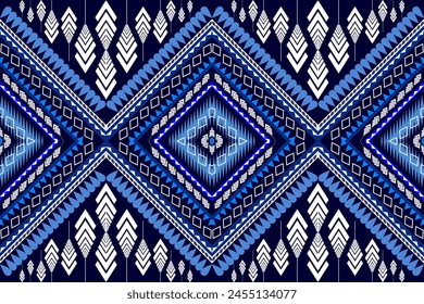 Aztec tribal geometric vector background Seamless stripe pattern. Traditional ornament ethnic style. Design for textile, fabric, clothing, curtain, rug, ornament, wrapping.