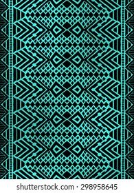 Aztec tribal mexican pattern. Hipster boho chic background with gradient mesh