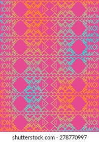 Aztec tribal mexican seamless pattern. Hipster boho chic background with gradient mesh for phone case, t-shirt, textile