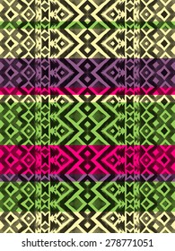 Aztec tribal mexican seamless pattern. Hipster boho chic watercolor background  for phone case, t-shirt, textile