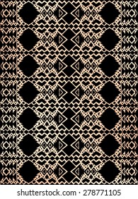 Aztec tribal mexican seamless pattern. Hipster boho chic background with gradient mesh for phone case, t-shirt, textile