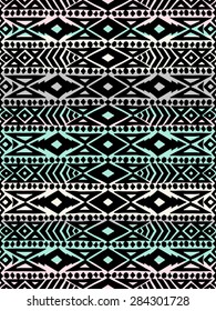 Aztec tribal mexican seamless pattern. Hipster boho chic background for phone case, t-shirt, textile