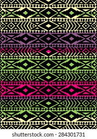 Aztec tribal mexican seamless pattern. Hipster boho chic background for phone case, t-shirt, textile