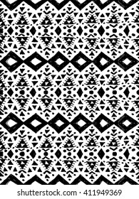 Aztec tribal mexican seamless pattern. Hipster boho chic background. Trendy layout. Art luxury print, backdrop, paper
