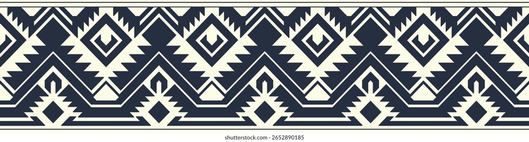 Aztec Tribal Pattern Abstract Border Navajo Frame