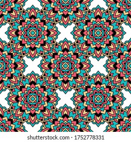 Aztec tribal pattern. Outline illustration of aztec tribal vector pattern for web design