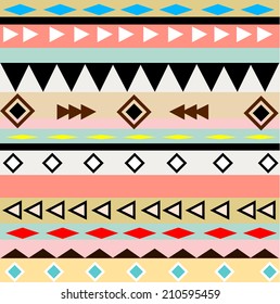 Aztec tribal pattern vector