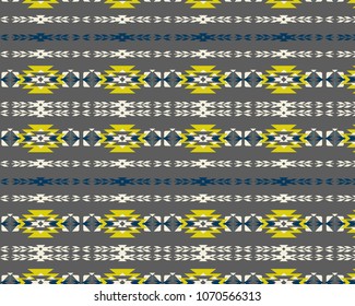 aztec tribal pattern, vector illustration, for print on paper or fabric.