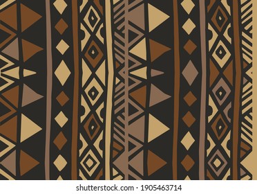 Diseño tribal azteca de patrones sin fisuras para el textil y la moda.