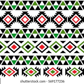 Aztec Tribal Seamless Pattern Design