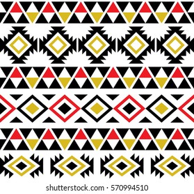 Aztec Tribal Seamless Pattern Design