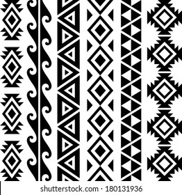 Aztec Tribal Seamless Pattern Designs