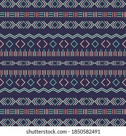 Aztec-Stamm-nahtlose Muster geometrischer Elemente
