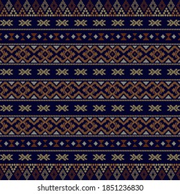 Aztec tribal seamless pattern geometric shapes. fabric design motif aztec tribal