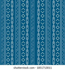 Aztec tribal seamless pattern with geometric shapes, can be used for fabric print, decoration, wallpaper and background