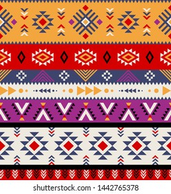 Aztec, tribal seamless pattern vector