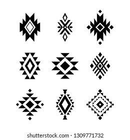 Aztec/ Tribal Shapes, Symbols Collection Vector Set