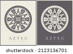 Aztec Tribal Vector Elements. Ethnic Shapes Symbols Design for Logo, Cards, or Tattoo