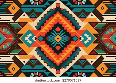 Color azteca turquía sin fisuras de patrón brillante. Resumen de la antigua antigua línea tribal de la antigua tradición folk tradicional. Ornate elegante vintage retro moderno estilo minimalista para texturas