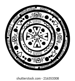 Aztec vector amulet