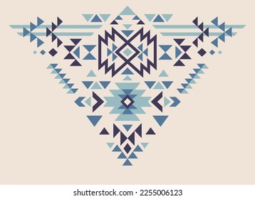 Aztec vector elements. Ethnic ornament. Tribal design, geometric symbols for border, frame, tattoo, logo, cards, decorative paper. Navajo motifs.