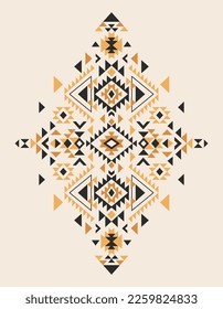 Aztec vector elements. Ethnic ornament. Tribal design, geometric symbols for border, frame, tattoo, logo, cards, decorative paper. Navajo motifs.