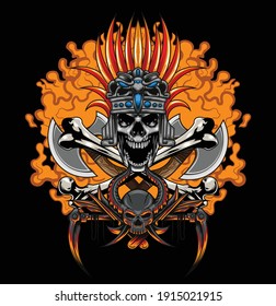  Aztec warrior illustration available for your custom project