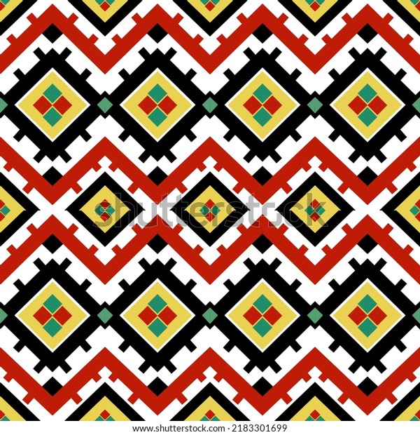 Aztec Yellow Geometic Seamless Pattern Stock Vector (Royalty Free ...