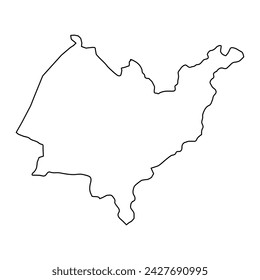 Azuay Province map, administrative division of Ecuador. Vector illustration.
