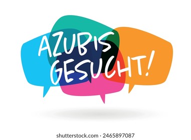 Azubis gesucht, Looking for trainees in german language