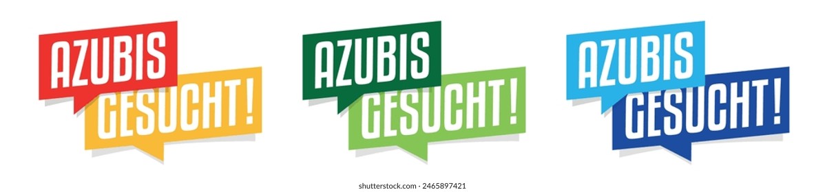 Azubis gesucht, Looking for trainees in german language