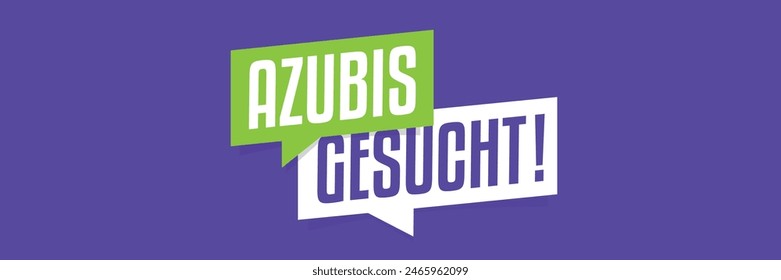 Azubis gesucht, Looking for trainees in german language