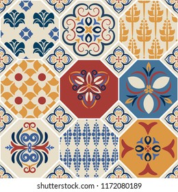 Azulejio TILES Collection. Classic COLORED design. Easy to use for decorating