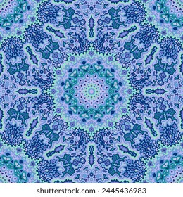 Azulejo seamless pattern ethnic design. Mosaic tile ornament repeat square motif. Modern mosque ottoman paper. Creative texture ethnic seamless pattern. Hydraulic tiles random pattern.