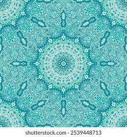 Azulejo desenho étnico padrão sem costura. Ornamento de azulejos de cozinha repete o motivo quadrado. Impressão têxtil de cor bonita. Criativa textura patchwork padrão sem costura. Closeup texturizado de alta qualidade.