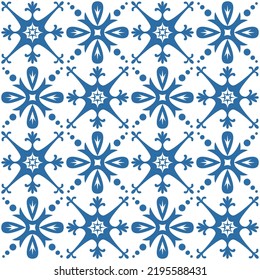 Azulejo Square Ceramic Spanish Tile For Kitchen Backsplash Design, Retro Geometric