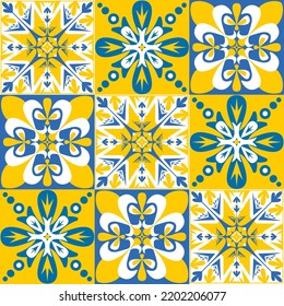 azulejo tile spanish style, TalaVera de Puebla ceramic tile blue yellow white color