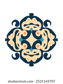 Azulejos, ceramic backdrop, , vector illustration