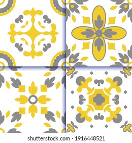 Azulejos patrón de suelo de baldosas portuguesas, Lisboa azulejos azul índigo, cerámica geométrica vintage, fondo vectorial español. Matrícula interior geométrica marroquí. Papel mural de Azulejo