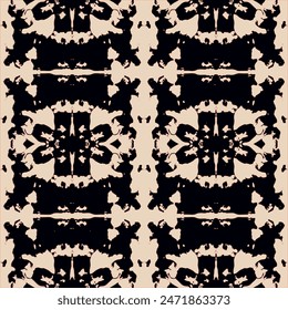  Azulejos tiles patchwork. Portuguese and Spain decor. Handmade. Print for textiles. Grunge texture. Vector illustration.