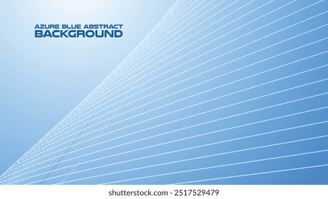 Azure Blue abstract background with curve line for backdrop or presentation