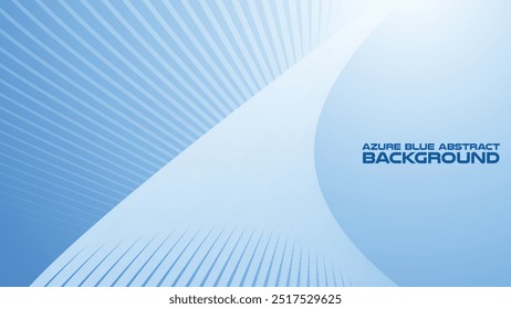 Azure Blue abstract background with curve line for backdrop or presentation