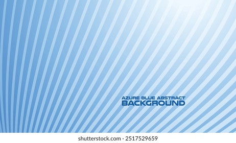 Azure Blue abstract background with curve line for backdrop or presentation