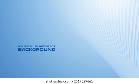 Azure Blue abstract background with curve line for backdrop or presentation