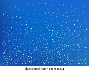 Azure color background. Stars confetti. Professional colorific theme. Stars confetti. Background confetti with stars.