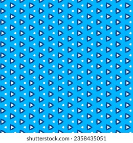 Azure Color Geometric Elements Mosaic