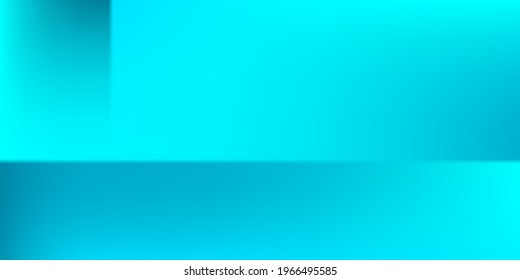 Azure Dark Vibrant Smooth Surface Backdrop. Aqua Blue Empty Blank Gradient Mesh Illustration. Ocean Sea Turquoise Smooth Watercolor Colorful Surface. Bright Modern Water Screens Office Background.